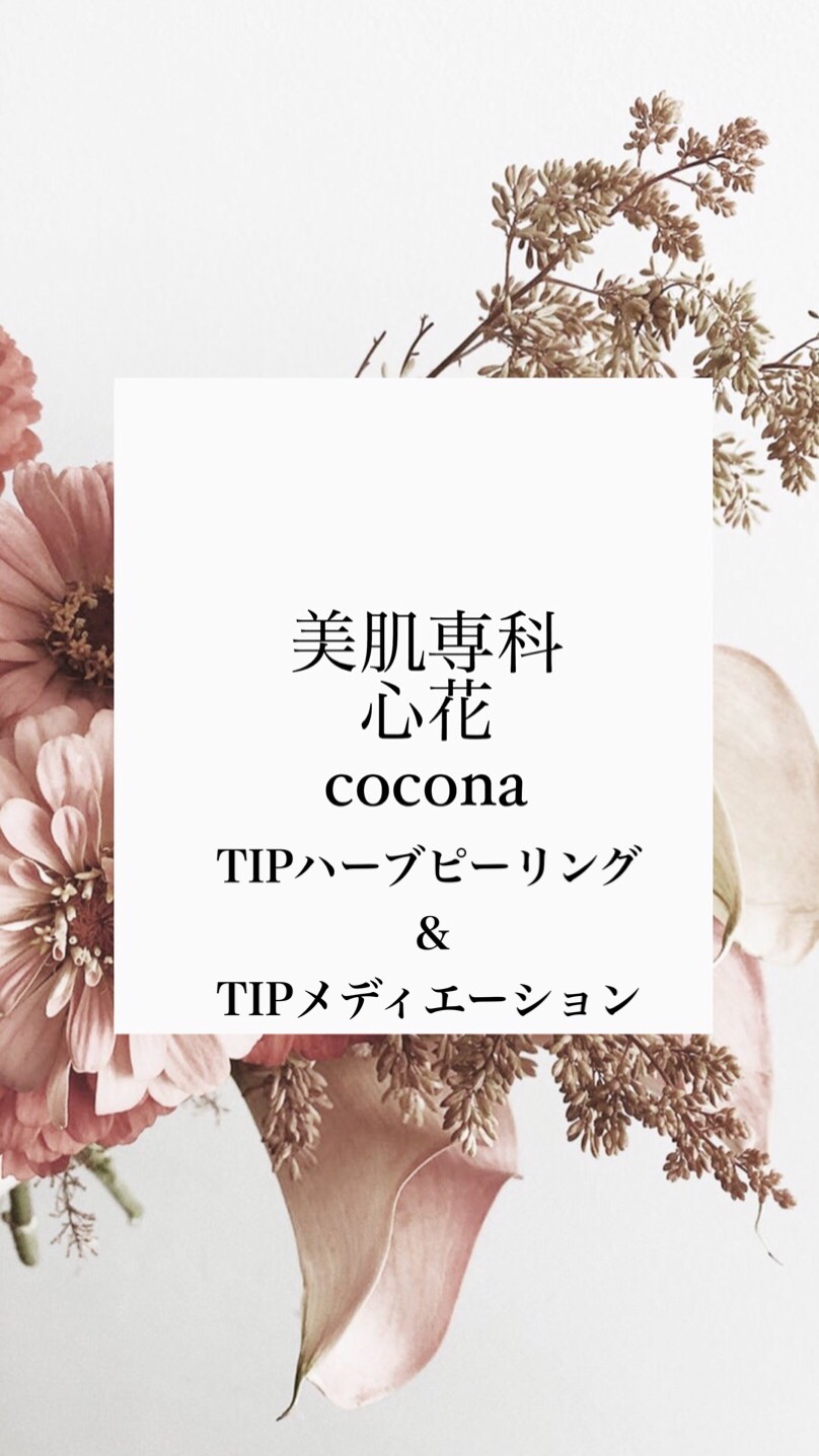 毛穴 ニキビ跡でお悩みなら tipハーブピーリング tipメディエーション 広島県尾道市のエステサロン美肌専科心花 Cocona です
